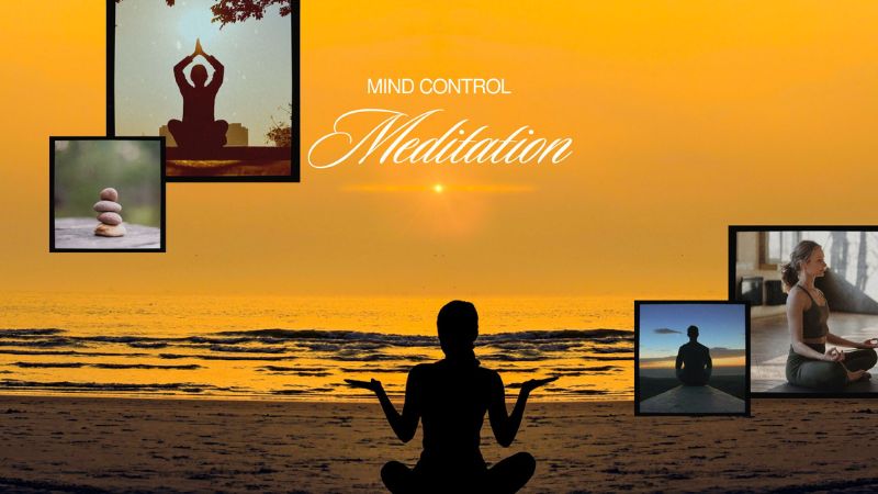 Image showing Meditation is good for Mind Control and help to be happy